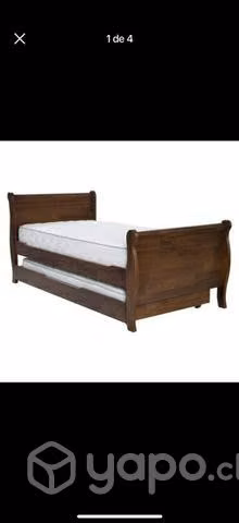 Cama nido con marquesa 1.5p