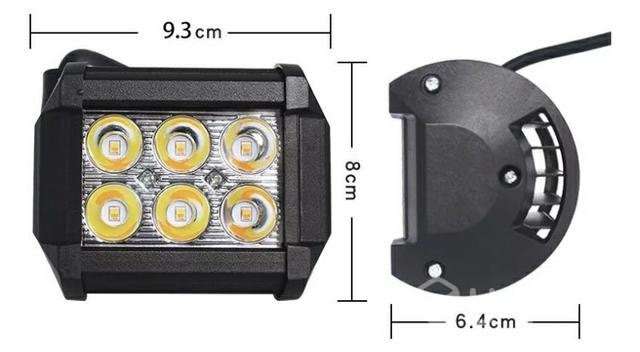 Barras Neblineros led 18w auto moto - Imagen 2