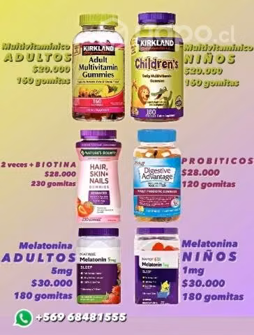 Vitaminas | Probióticos | Melatonina EN GOMITAS