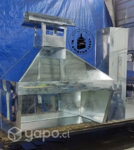 Campana galvanizado 1,00x60 fondo liso 0,4MM