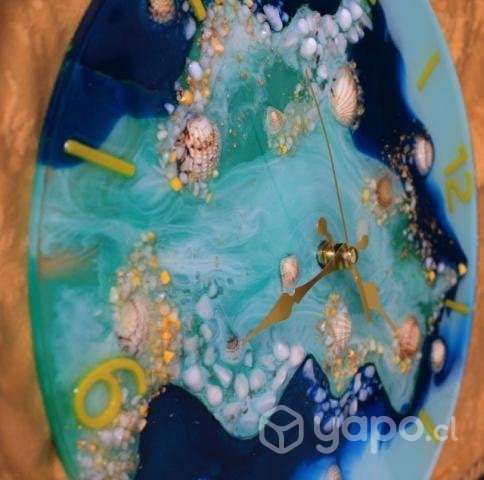 Reloj mural con temática oceanica - Imagen 2