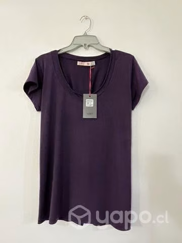 Polera Marca Mor Color Morado Talla M