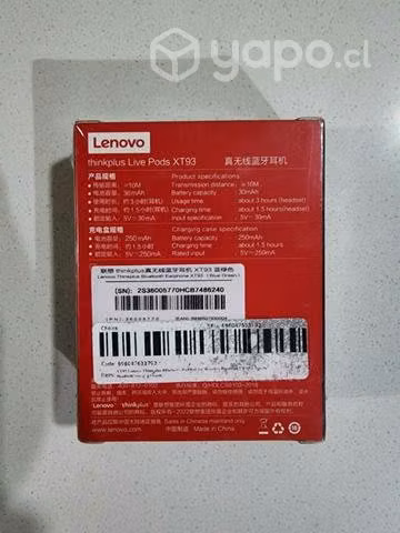 Audífonos Bluetooth Lenovo - Imagen 2