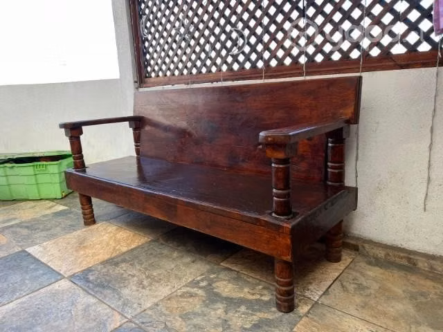 Banca más mesa rústica
