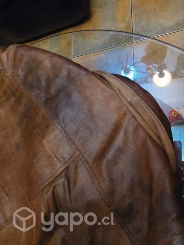 Chaqueta piloto aviador 100% cuero clasica M
