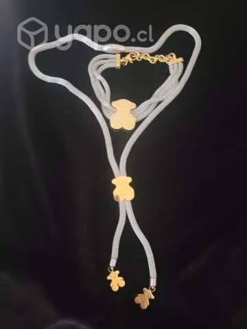 Conjunto Tous pulseras, anillos, aros, collares