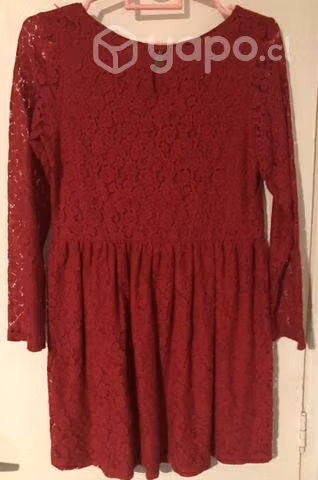 Vestido rojo formal para niña