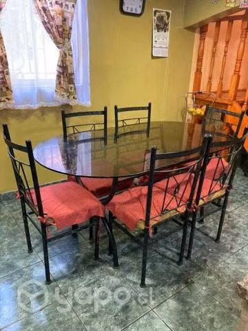 Comedor mesa de vidrio