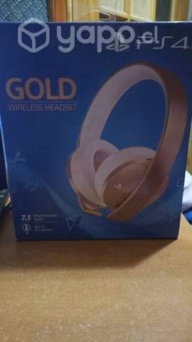 Audifonos PS4 edición rose gold