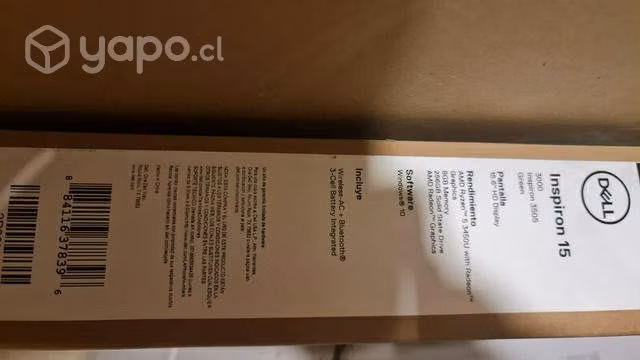 Notebook del inspiron 15"