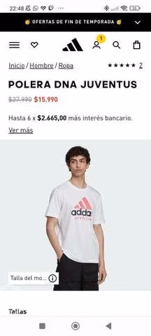 Polera adidas sellada - Imagen 3