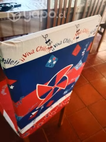 Cubre silla con diseño fiesta patria