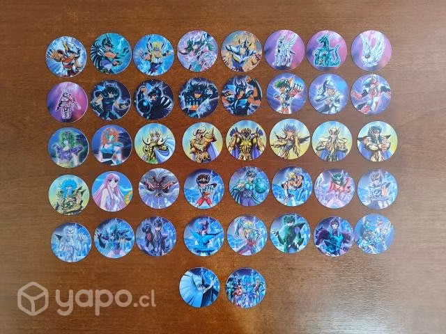 Tazos caballeros del zodiaco
