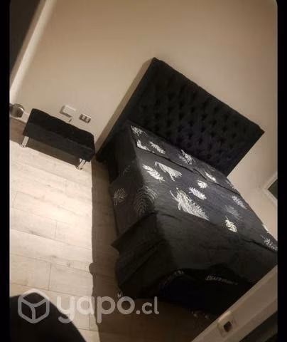 Cama 2 plaza felpa