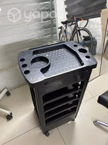 Silla de peluquería carrito y espejo - Imagen 2