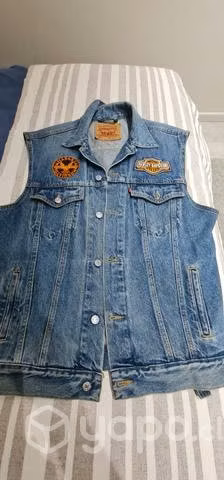 Chaqueta Levis sin mangas parchera motos Harley L
