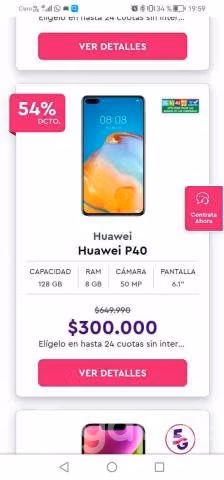 Huawei p40 nuevo dual sim liberado - Imagen 3