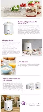 Maquina para hacer Yogurt griego y natural .NUEVA