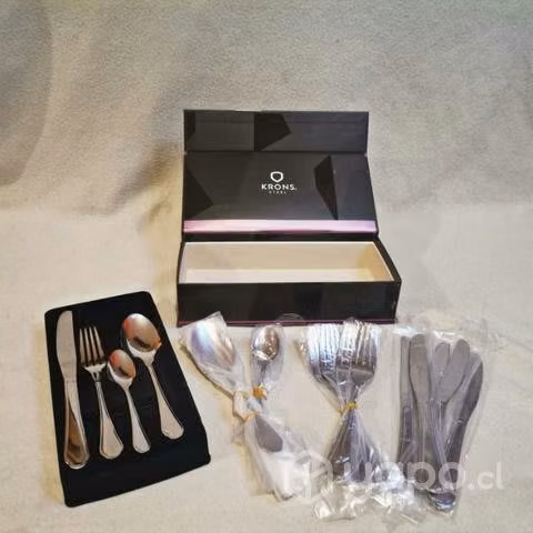 Set cuchilleria acero inoxidable 24 piezas