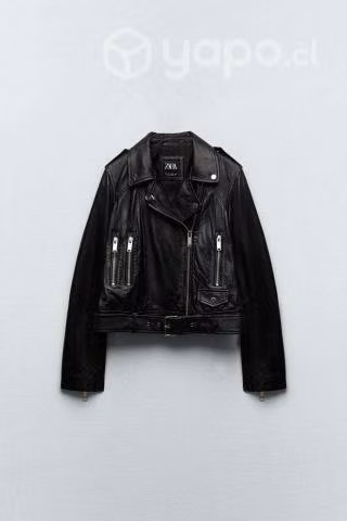 Chaqueta Zara cuero real