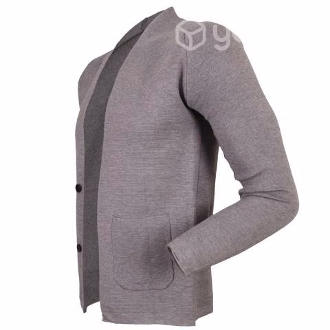 Chaleco XXL Exclusivo Abierto Manga Larga Gris