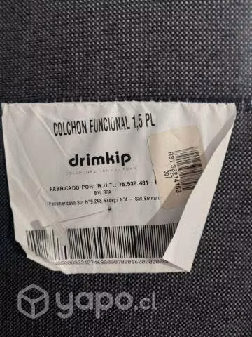 Cama de 1,5 plazas poco uso