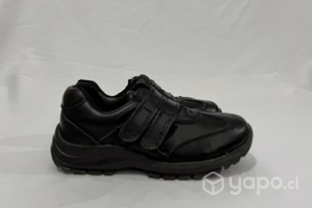 Zapato Escolar De Cuero Marca Test N*32 Negro