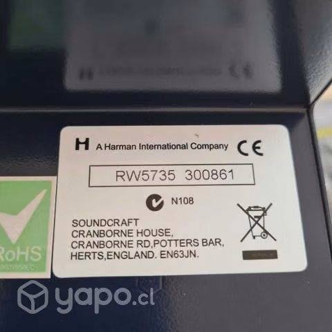 MEZCLADOR DE AUDIO Soundcraft EPM8 - Imagen 3