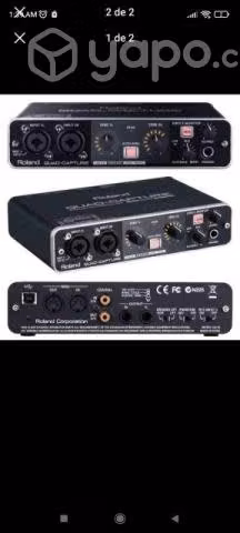 Interface de audio roland quad capture