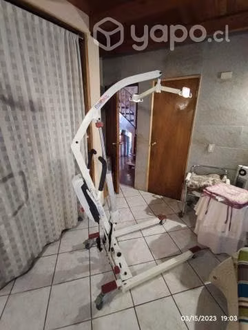 Grua eléctrica traslado de pacientes + arnés - Imagen 3