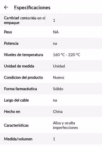 Plancha alisadora,marca genérico