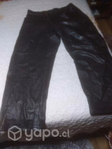 Pantalón de cuero negro - Imagen 2