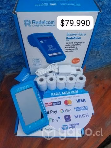 Maquina redelcom pos R3 + 10 rollos + letreros
