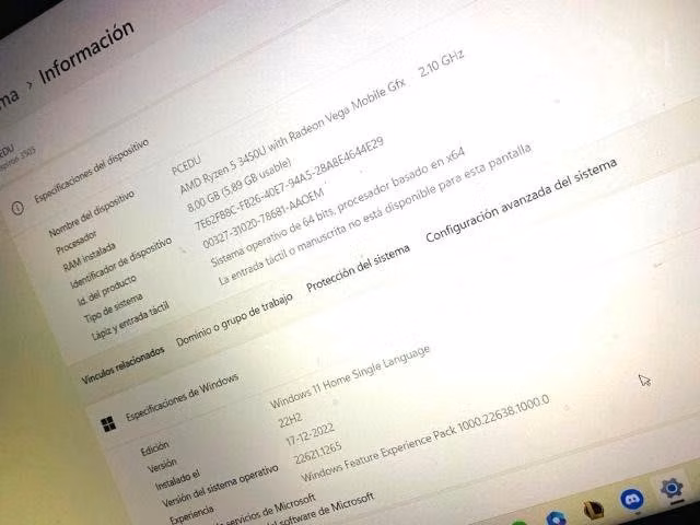 Nótebook Dell Ryzen 5 - Imagen 2