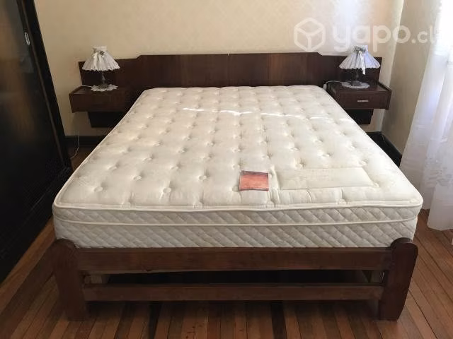 Cama 2 plazas rosen uno / veladores / comoda