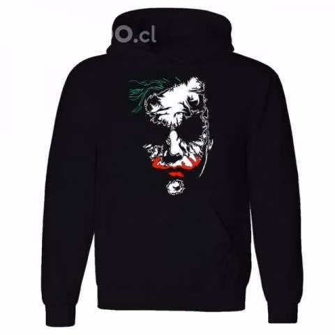 Polerón Guasón The Joker, canguro con gorro
