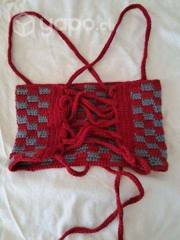 Top tejido a crochet - Imagen 2