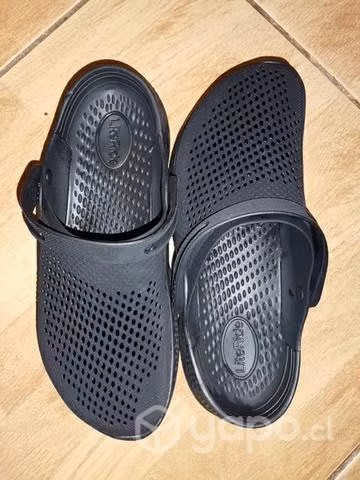 Zueco crocs lite ride 360 black, nuevos !!