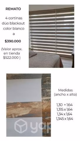 CORTINAS DUOS (o día y noche) A MEDIDA. Precio por