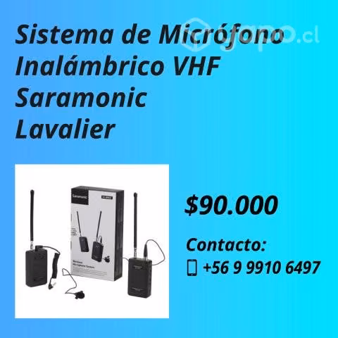 Micrófono inalámbrico Lavalier Saramoninc