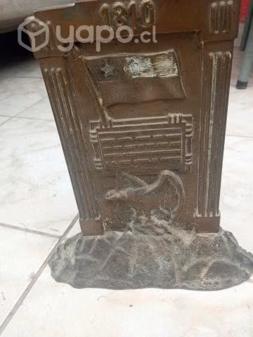 Placa recordatorio de bronce
