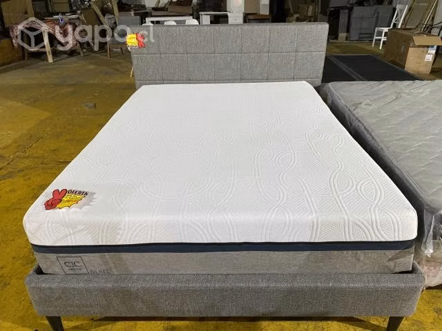 Cama Cic Balance 2 P BD con respaldo