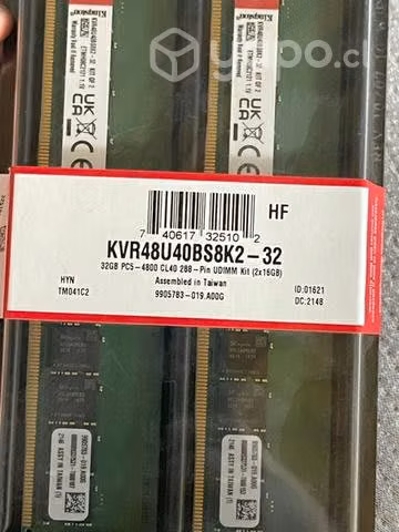 32GB Rams Kingston DDR5 4800mhz (2 x 16gb)