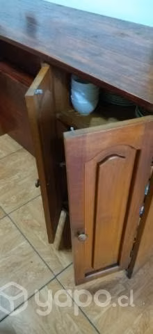 Mueble madera natural divisorio cava licorera