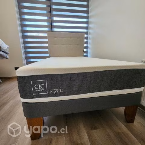 Cama 1.5 Plazas con respaldo - Imagen 3