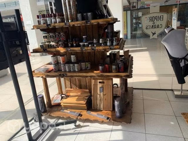 Mostrador rústico