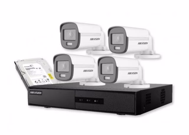 Kit Analogo ColorVu 1080P DVR 4CH 4Bala + 1TB Vide