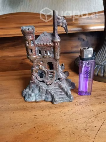 Castillo de metal macizo 14 cm bellos detalles - Imagen 3