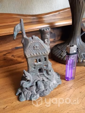 Castillo de metal macizo 14 cm bellos detalles - Imagen 2