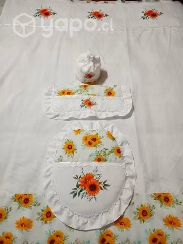 Juego de baño con cortina
